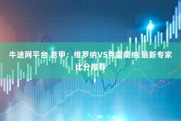 牛途网平台 意甲：维罗纳VS克雷莫纳 最新专家比分推荐