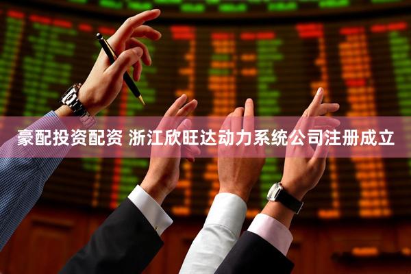 豪配投资配资 浙江欣旺达动力系统公司注册成立