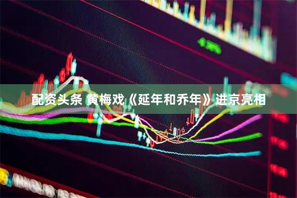 配资头条 黄梅戏《延年和乔年》进京亮相