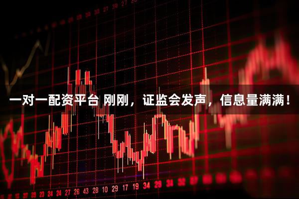 一对一配资平台 刚刚，证监会发声，信息量满满！